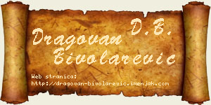 Dragovan Bivolarević vizit kartica